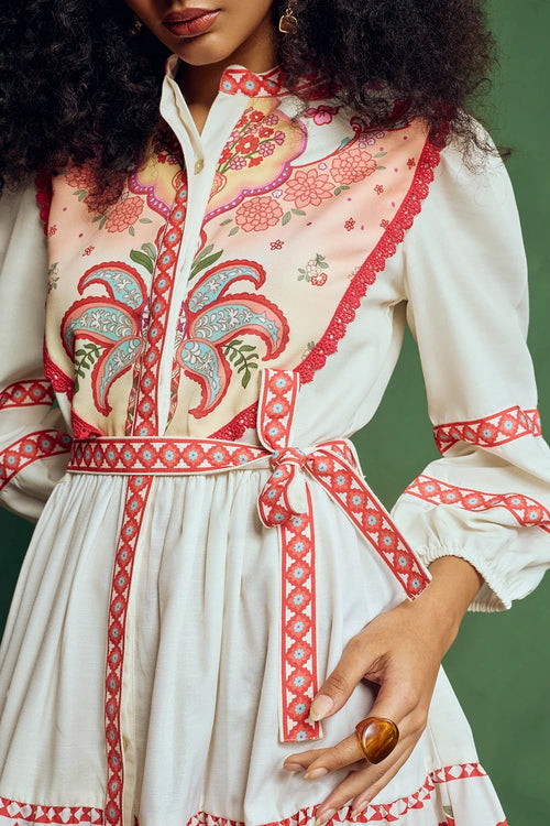 Ivory Poppy Dress