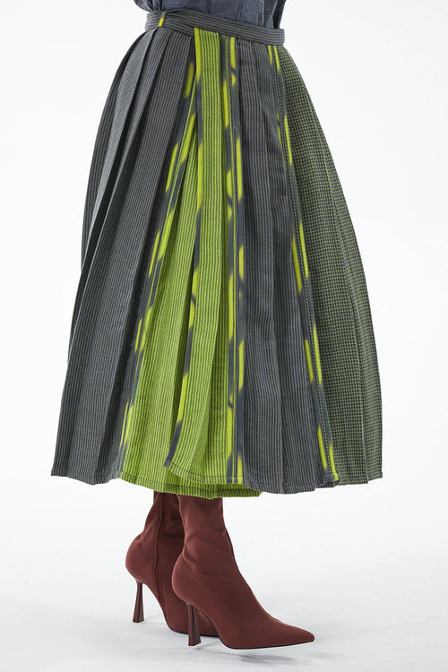 Grey Lime Shepherd's Skirt