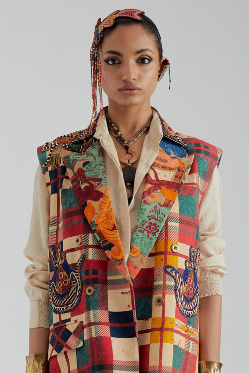 Noori Double Breasted Vest
