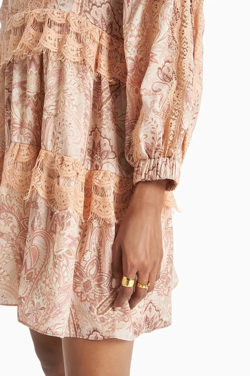 Blush Paisley Tier Dress