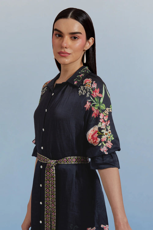 Black Doe Shirt Dress