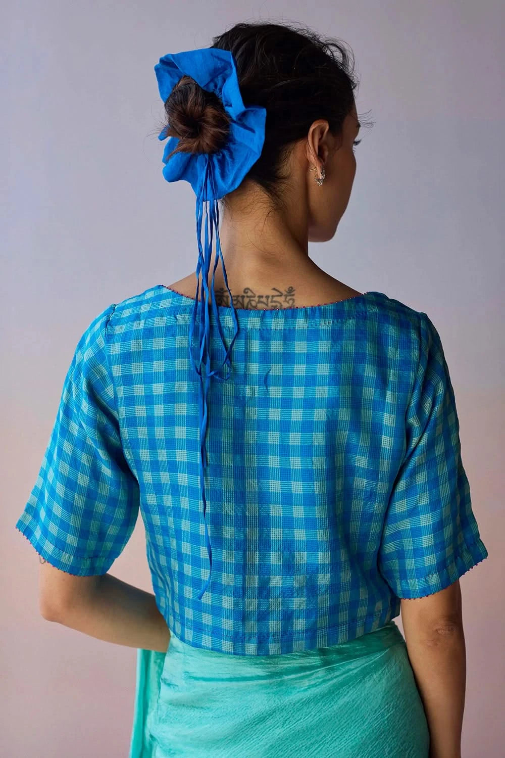 LightWoven Blue Blouse