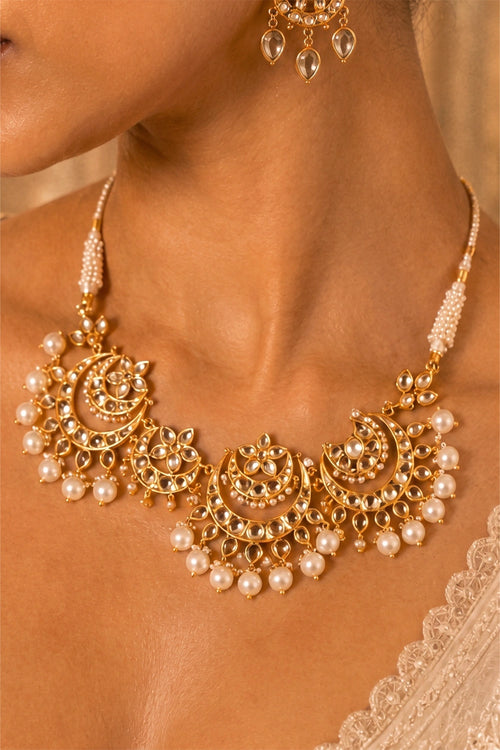 Bahaar Necklace with Mirror Polki