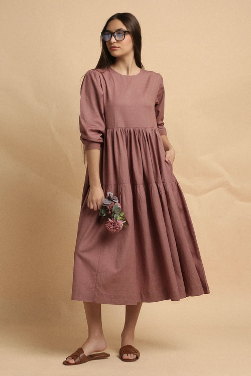Blush Rib Vasara Dress