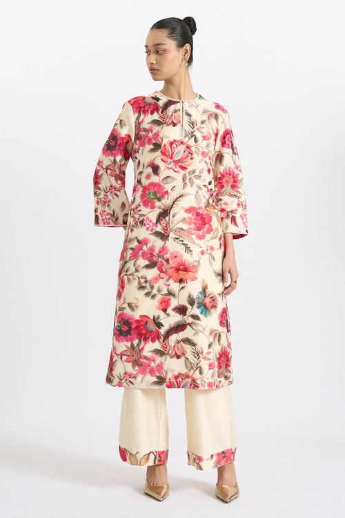 Crimson Garden Kurta Set