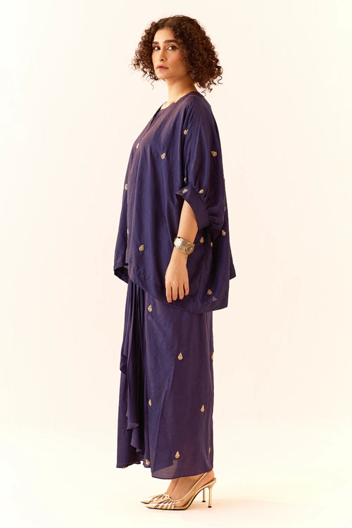 Navy Blue Lehenga Set