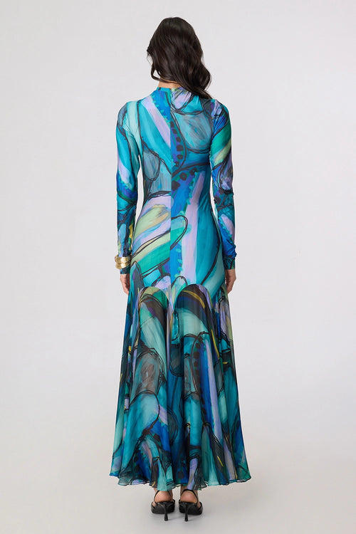 Multi Chiffon Maeva Dress