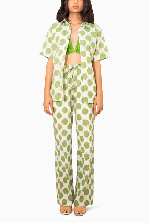 Naples Green Polka Co-ord Set