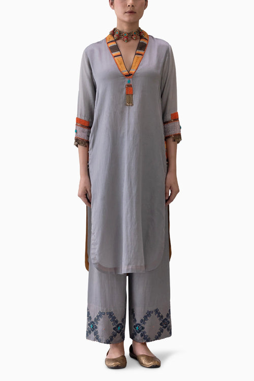 Grey Dzong Kurta
