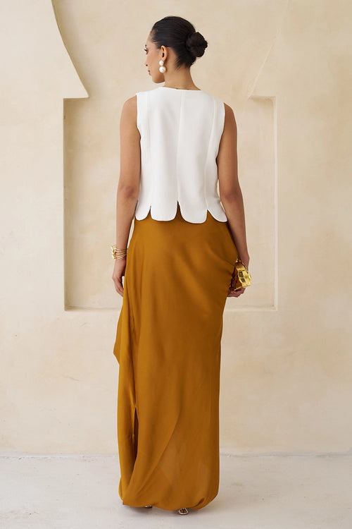 Mustard Noor Skirt Set