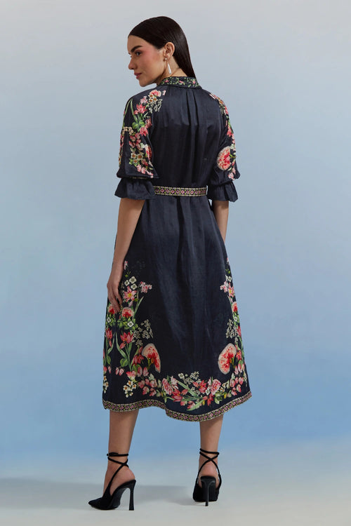 Black Doe Shirt Dress
