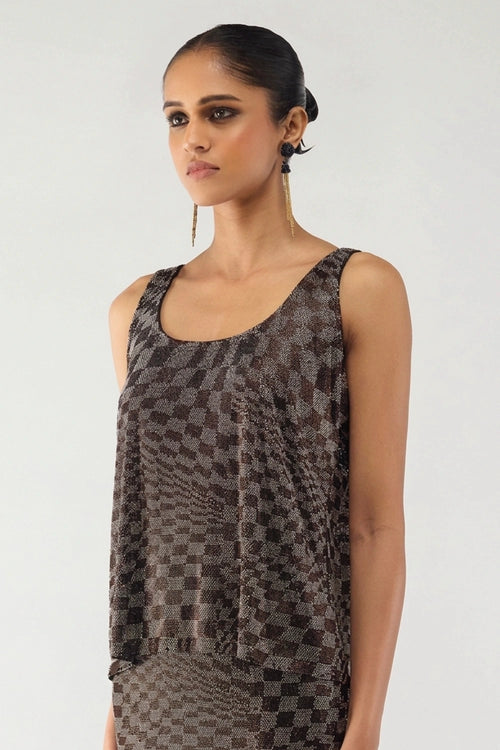 Bronze Illusion Top