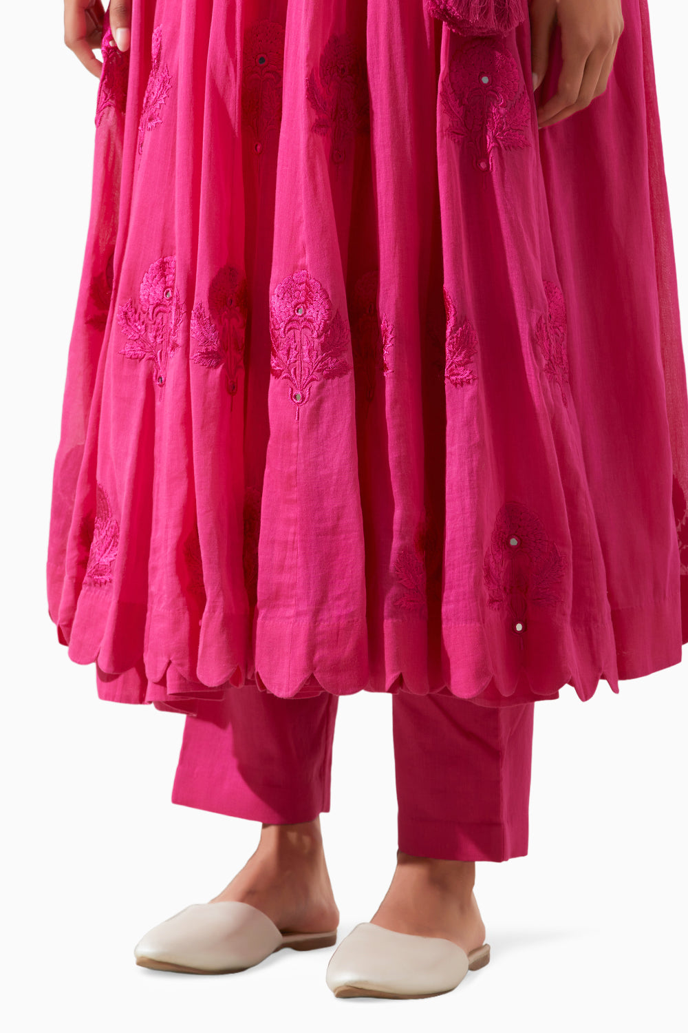 Basanti Gulab Kali Kurta Set