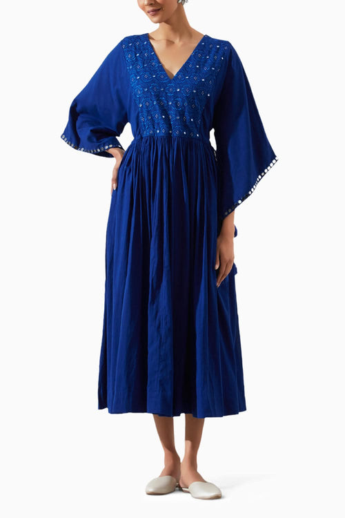 Jhumka Blue Dress