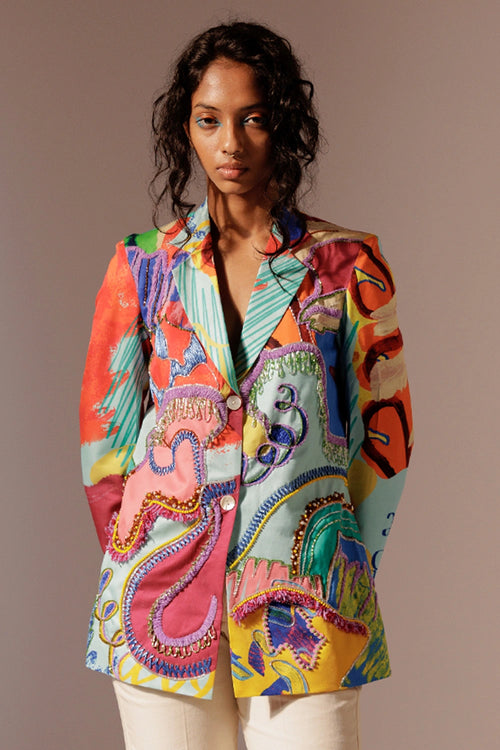 Island Embroidered Blazer
