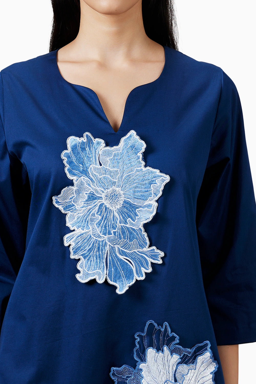 Azure Bloom Kurta Set