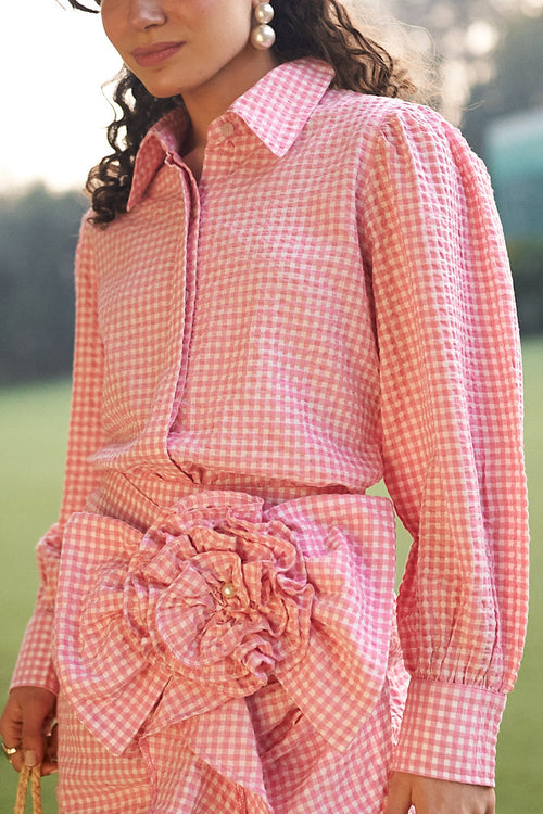Pink Perla Skirt Set