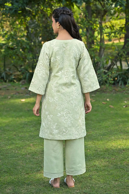 Green Linen Co-ord