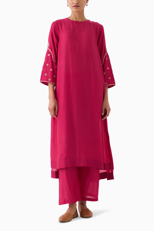 Ambily Rani Pink Kurta Set