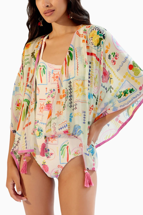 Postcard Short June Coverup