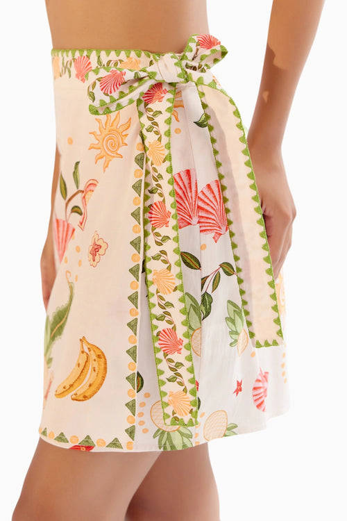 Seashell Ecru Wrap Me Round Skirt