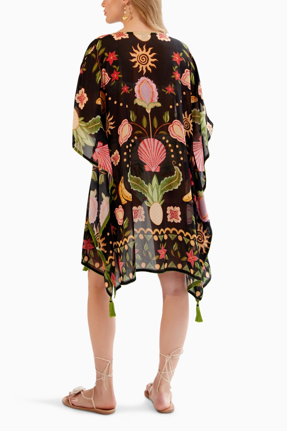 Seashell Black Long June Coverup