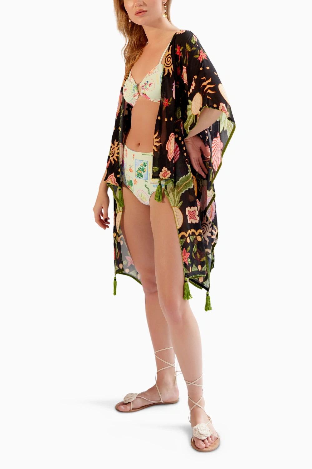 Seashell Black Long June Coverup