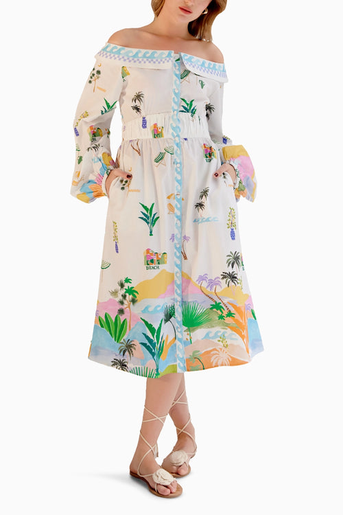 Sage By the Sea Midi Dress