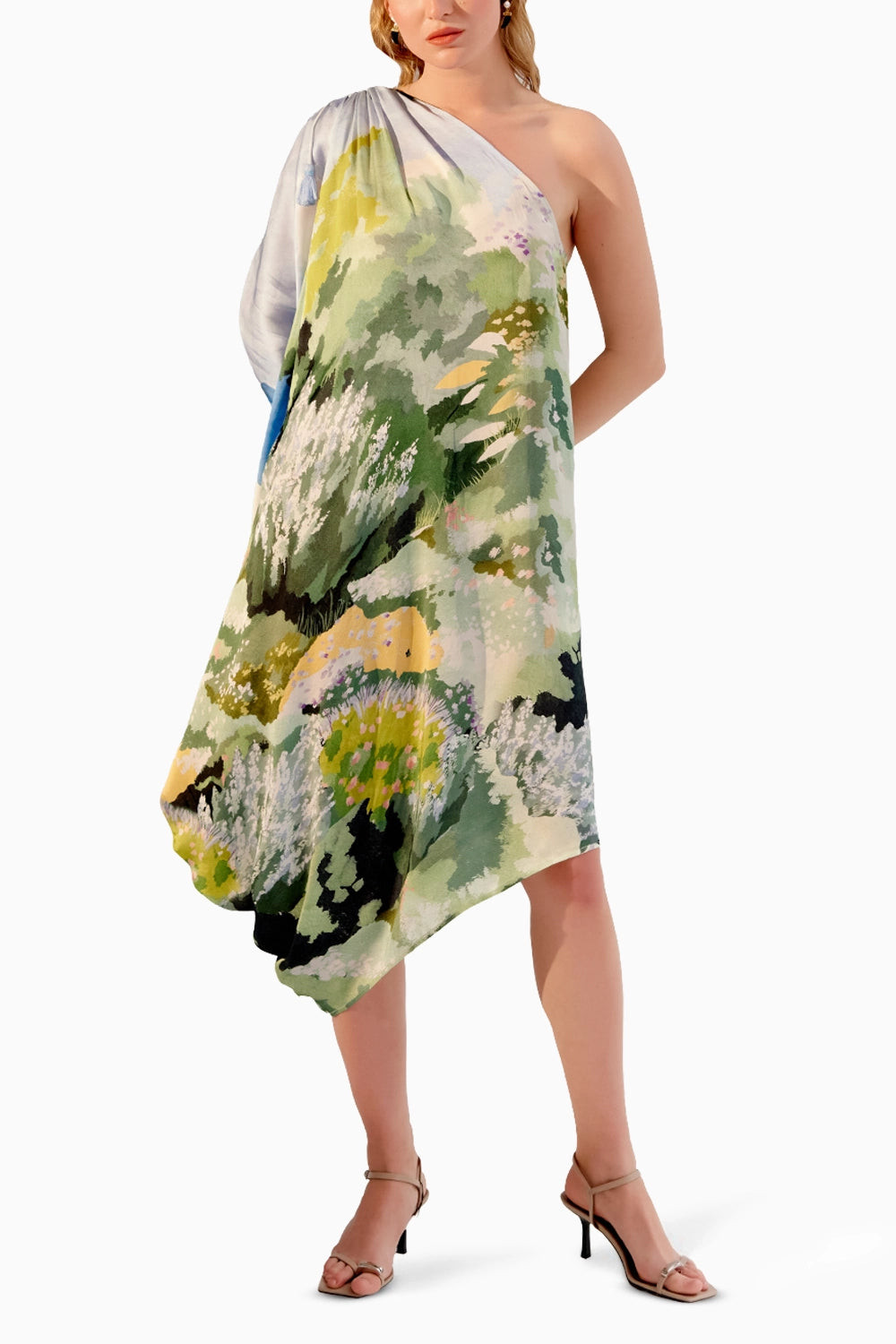 Alaya Forest Midi Dress