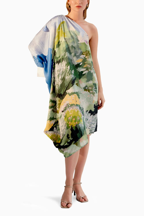 Alaya Forest Midi Dress
