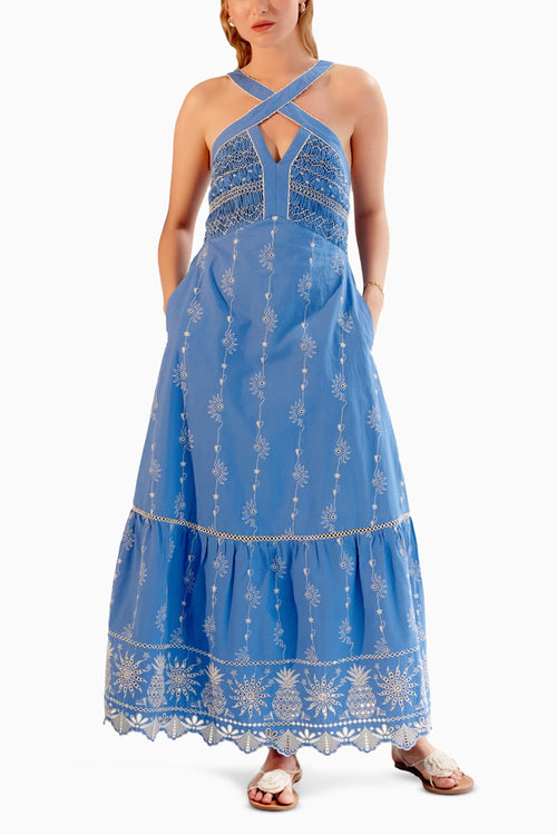 Aida Blue Maxi Dress