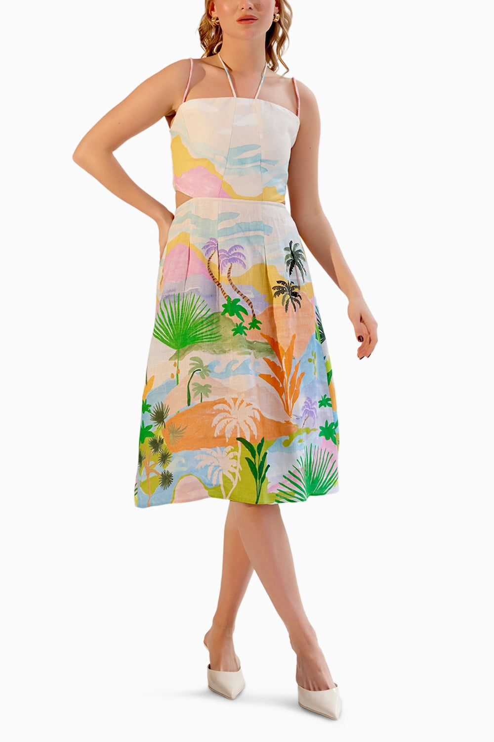 Ariel By the Sea Midi Dress