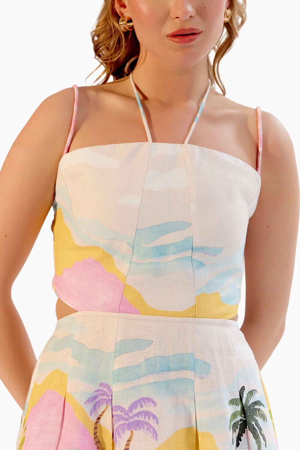 Ariel By the Sea Midi Dress