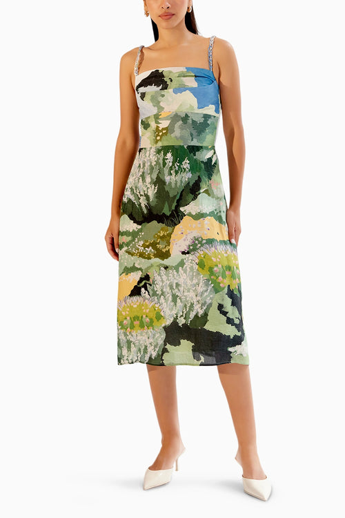 Valentina Forest Midi Dress