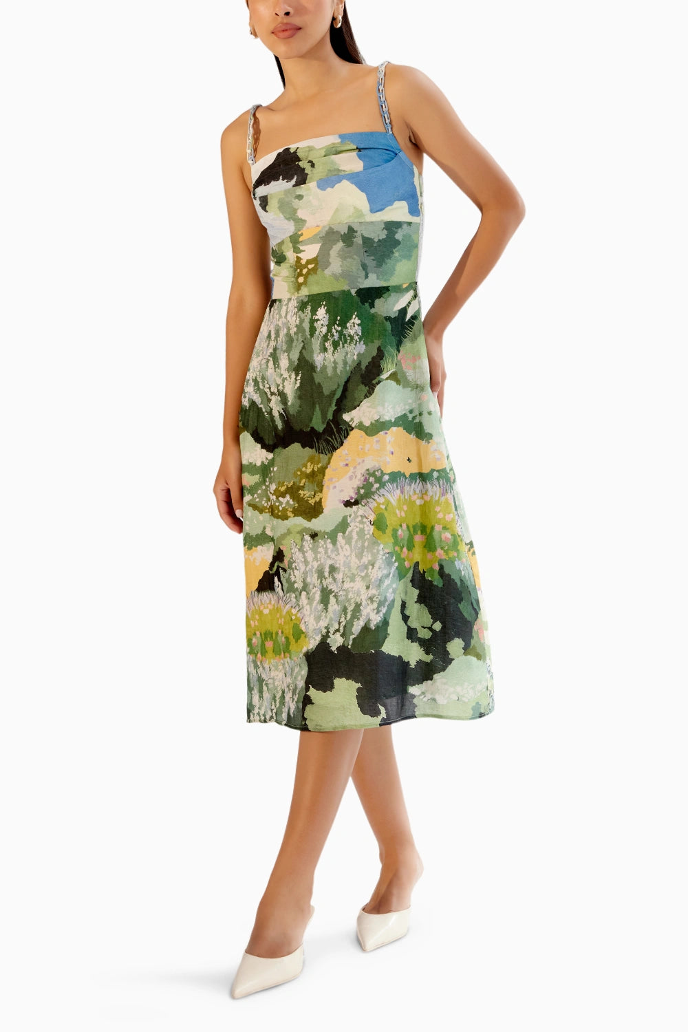 Valentina Forest Midi Dress