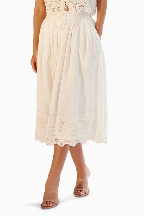 Freya White Skirt