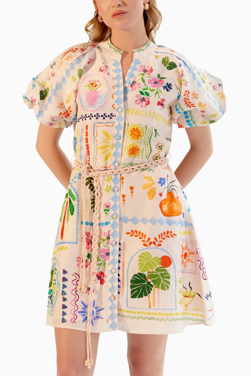 Florence Postcard Mini Dress