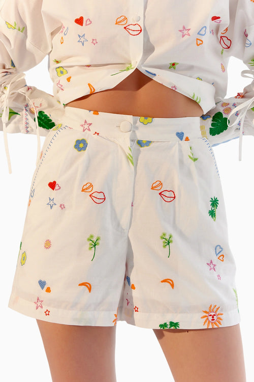 Mia White Shorts