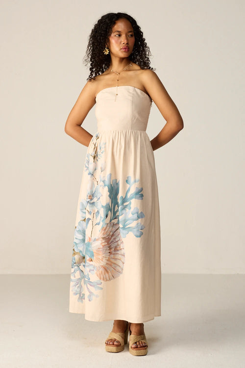 Ivory Orelia Midi Dress