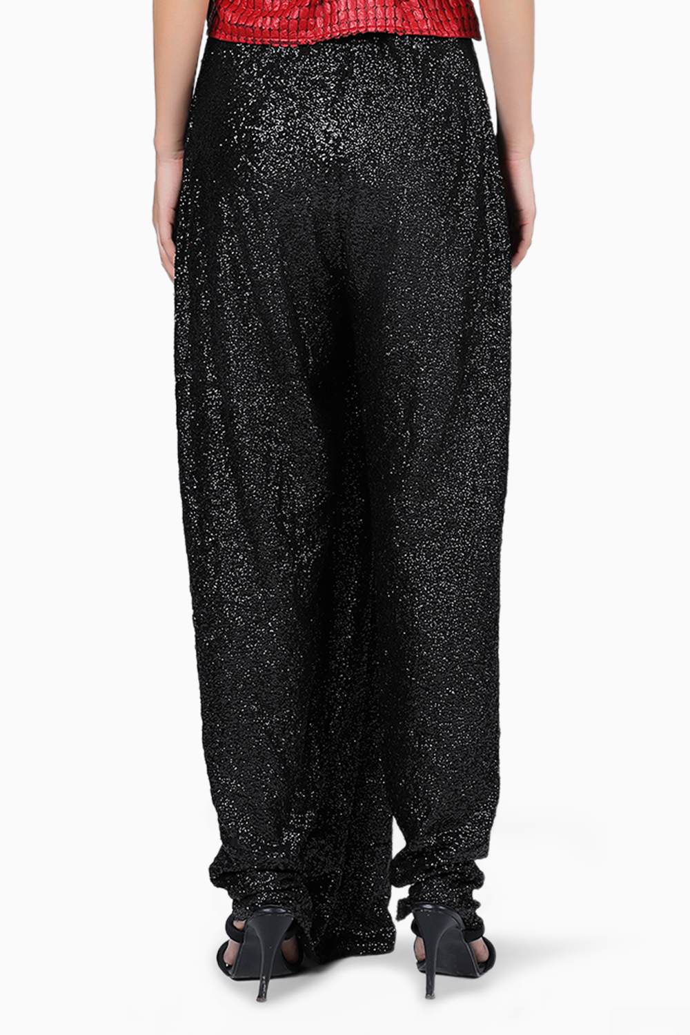 Black Sequin VG Dhoti