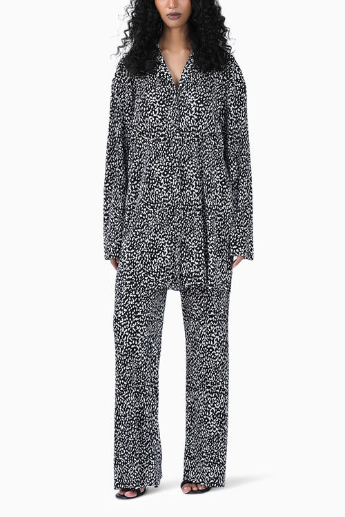 Black Plisse Cloud Co-ord Set