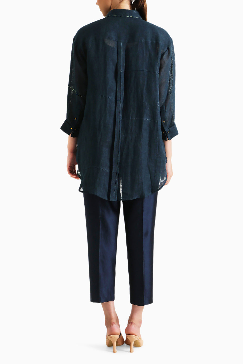 Indigo Country Shirt and Pant with Slip