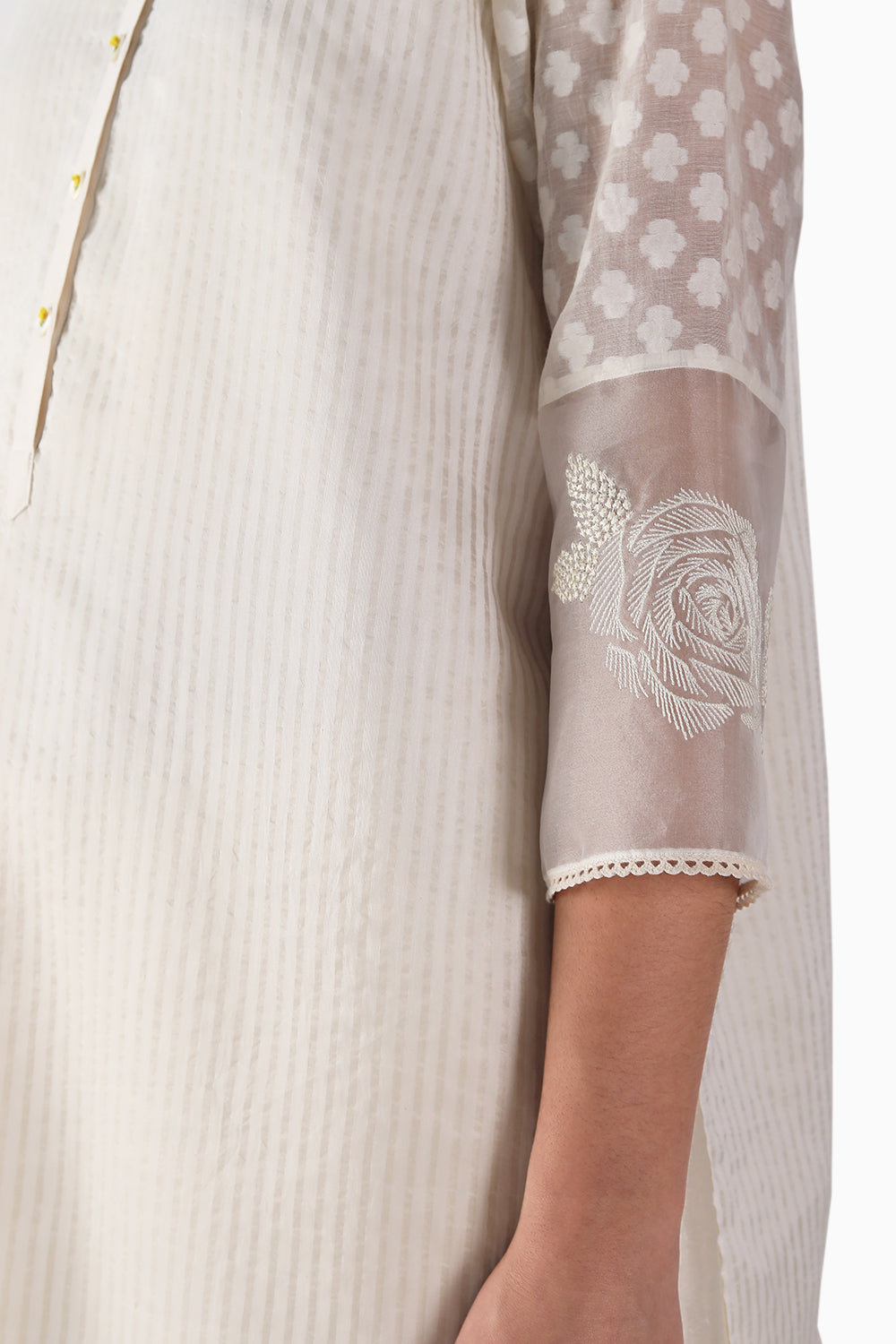 Embroidered Sleeved Tunic and Pant