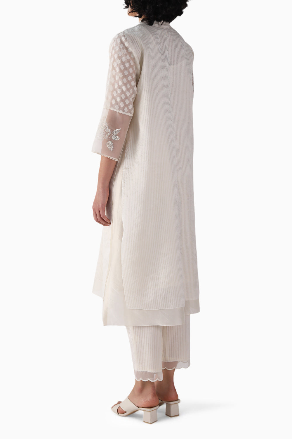 Embroidered Sleeved Tunic and Pant