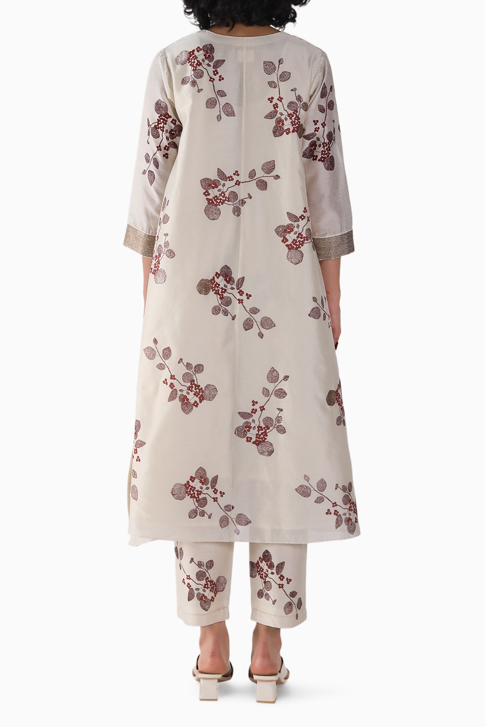 Lavender Sakura Print Tunic and Pant