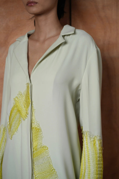 Mint Green Basket Jacket Dress