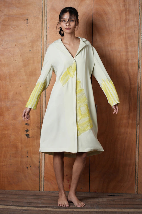 Mint Green Basket Jacket Dress
