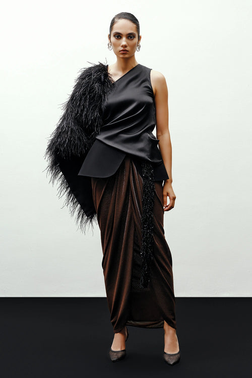 Black and Brown Singin Skirt