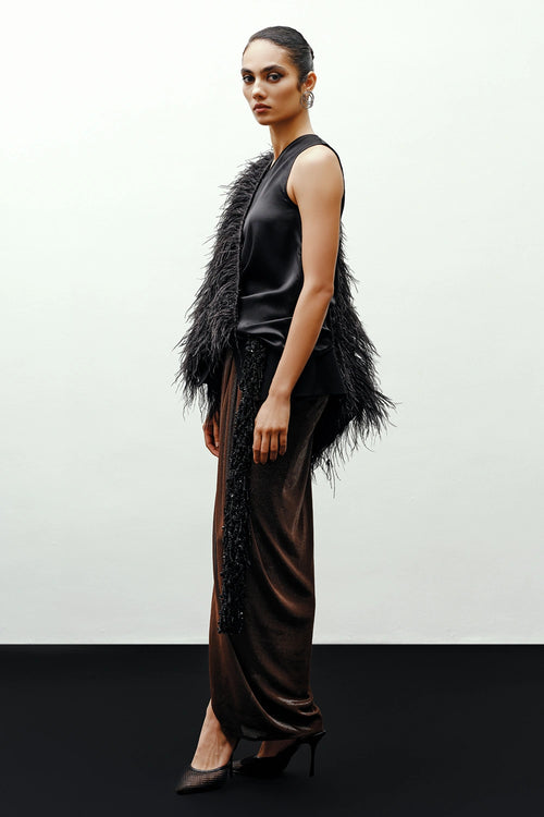 Black and Brown Singin Skirt