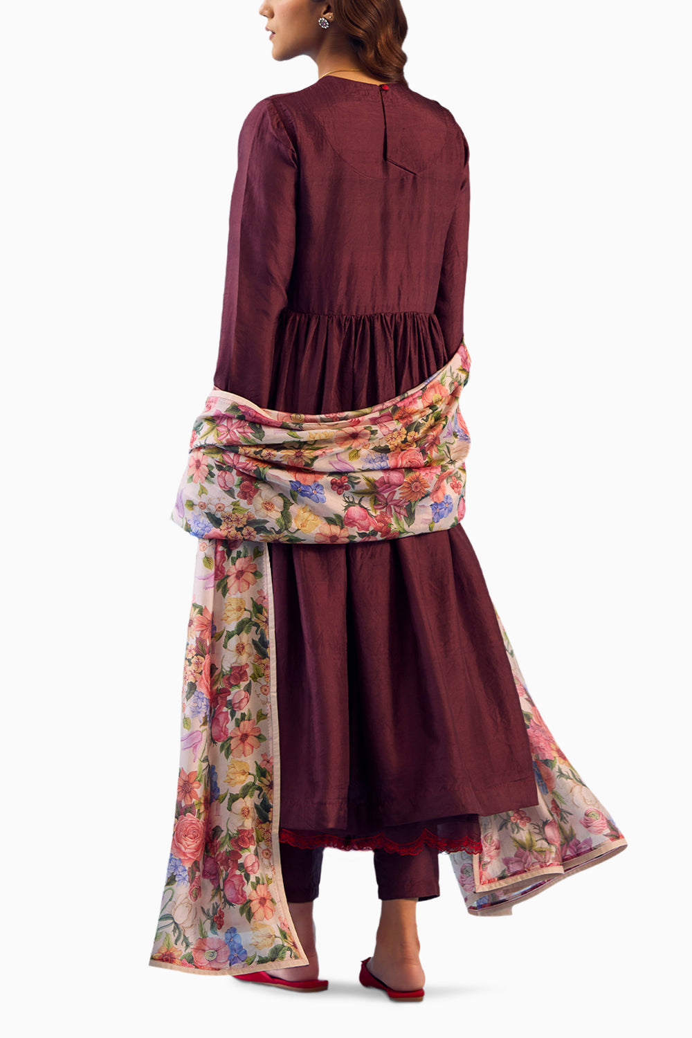 Vibrant Charm Burgundy Kurta Set